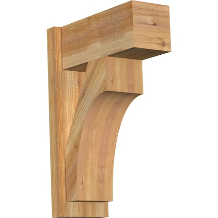 Ekena Millwork Westlake Block Rough Sawn Outlooker, Western Red Cedar, 8"W x 18"D x 26"H OUT08X18X26WTL05RWR